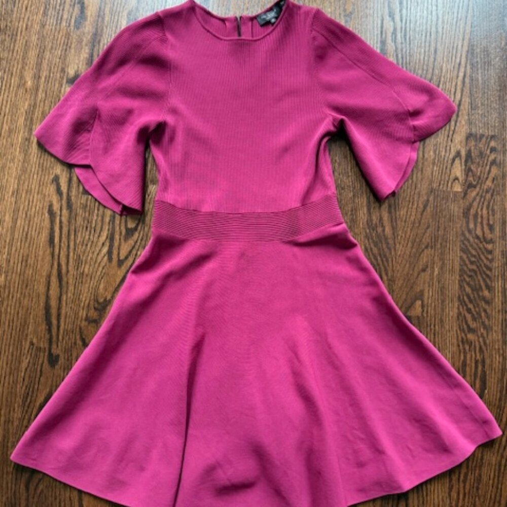 Ted Baker London Olivia Rib Fit & Flare Dress